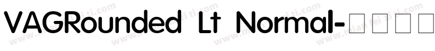 VAGRounded Lt Normal字体转换